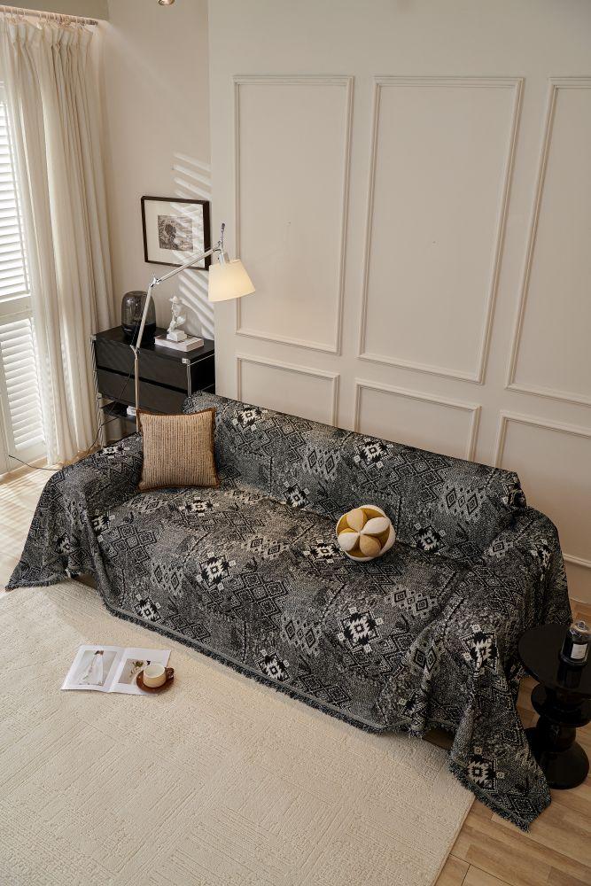 Sofa Throw - Melareve - Jet Black - Image 2