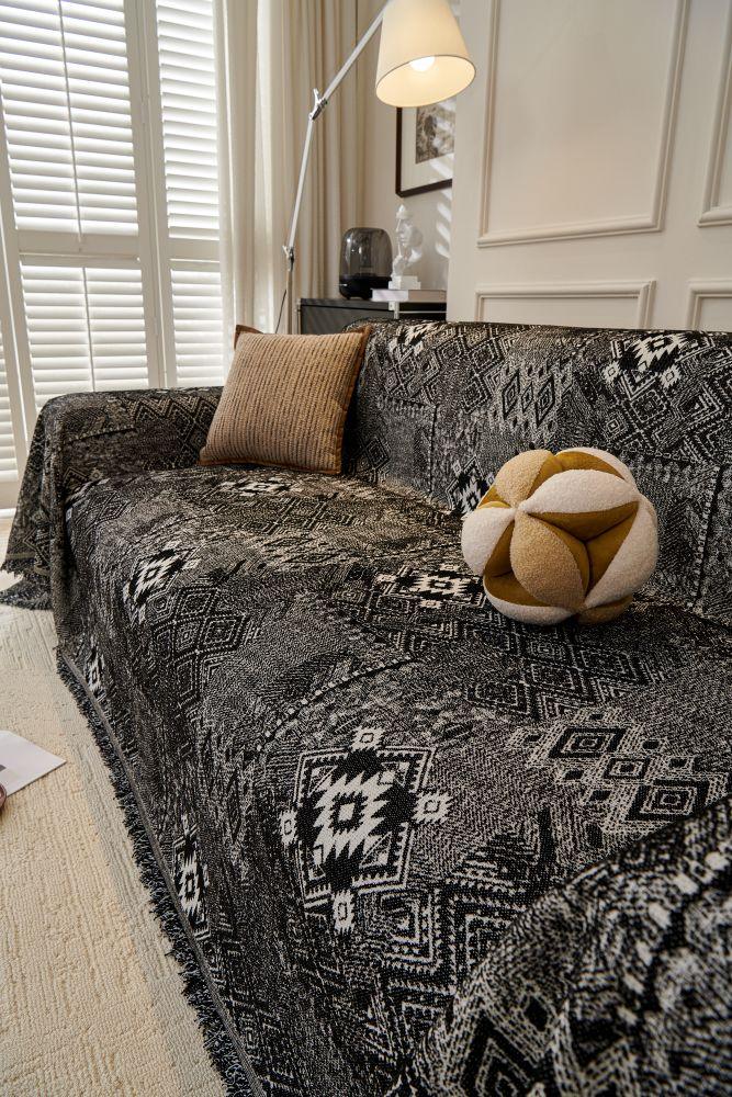 Sofa Throw - Melareve - Jet Black - Image 3