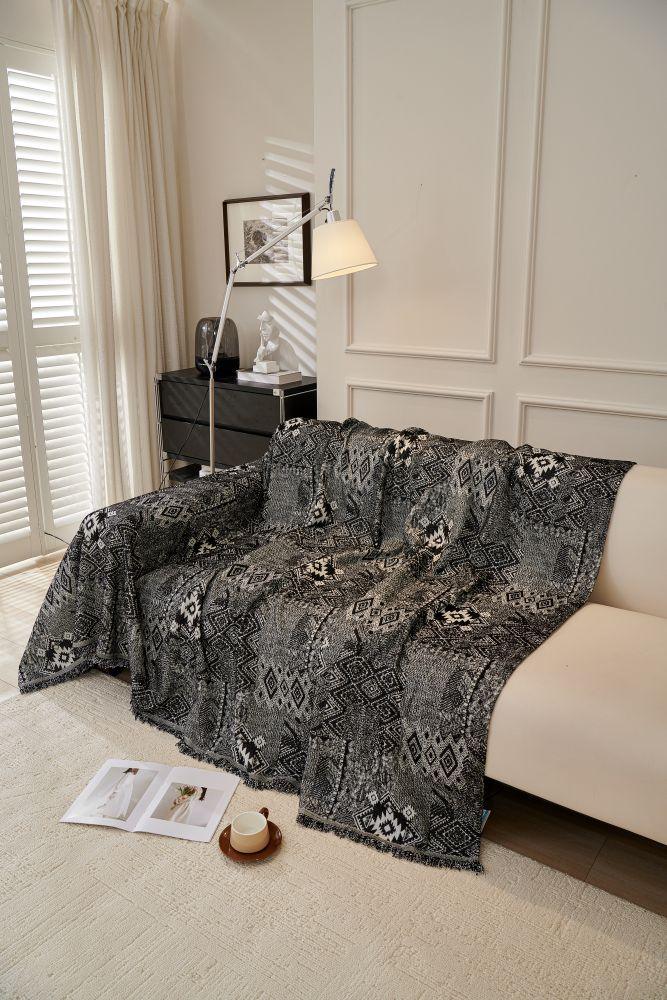 Sofa Throw - Melareve - Jet Black - Image 7