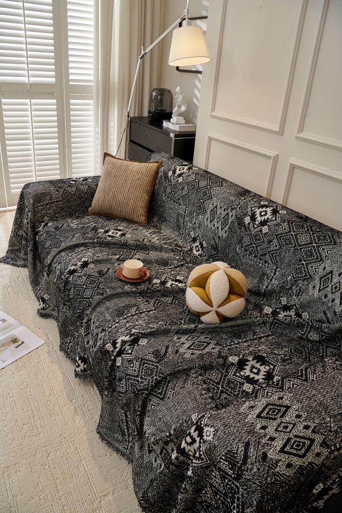 Sofa Throw - Melareve - Jet Black - Image 9