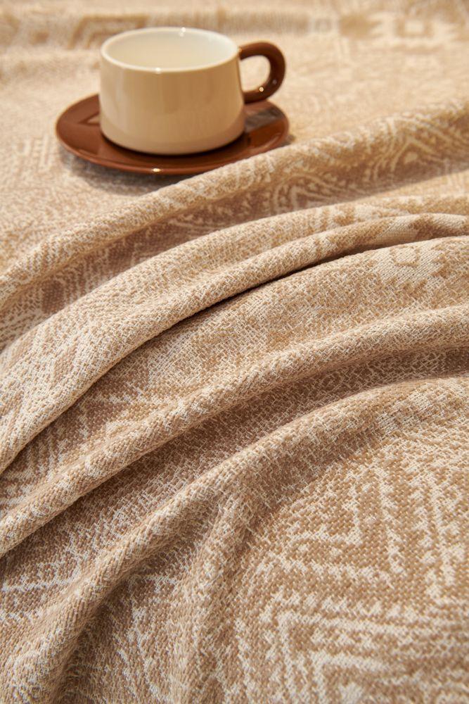 Sofa Throw - Melareve - Light Beige - Image 7