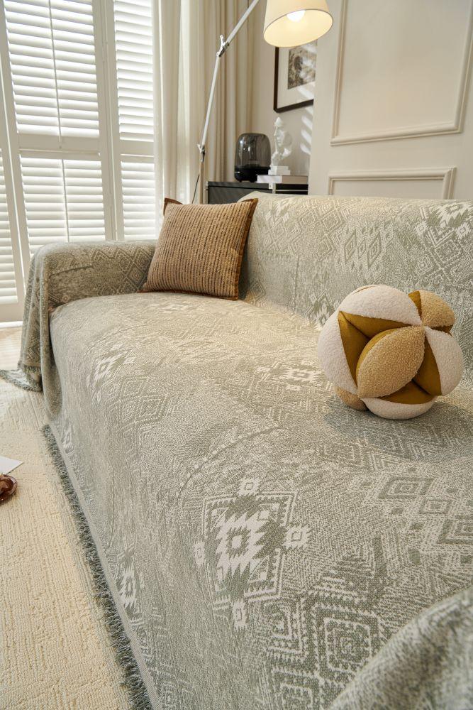 Sofa Throw - Melareve - Silver Grey - Image 4