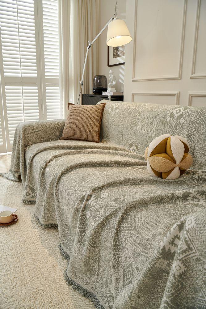 Sofa Throw - Melareve - Silver Grey - Image 6