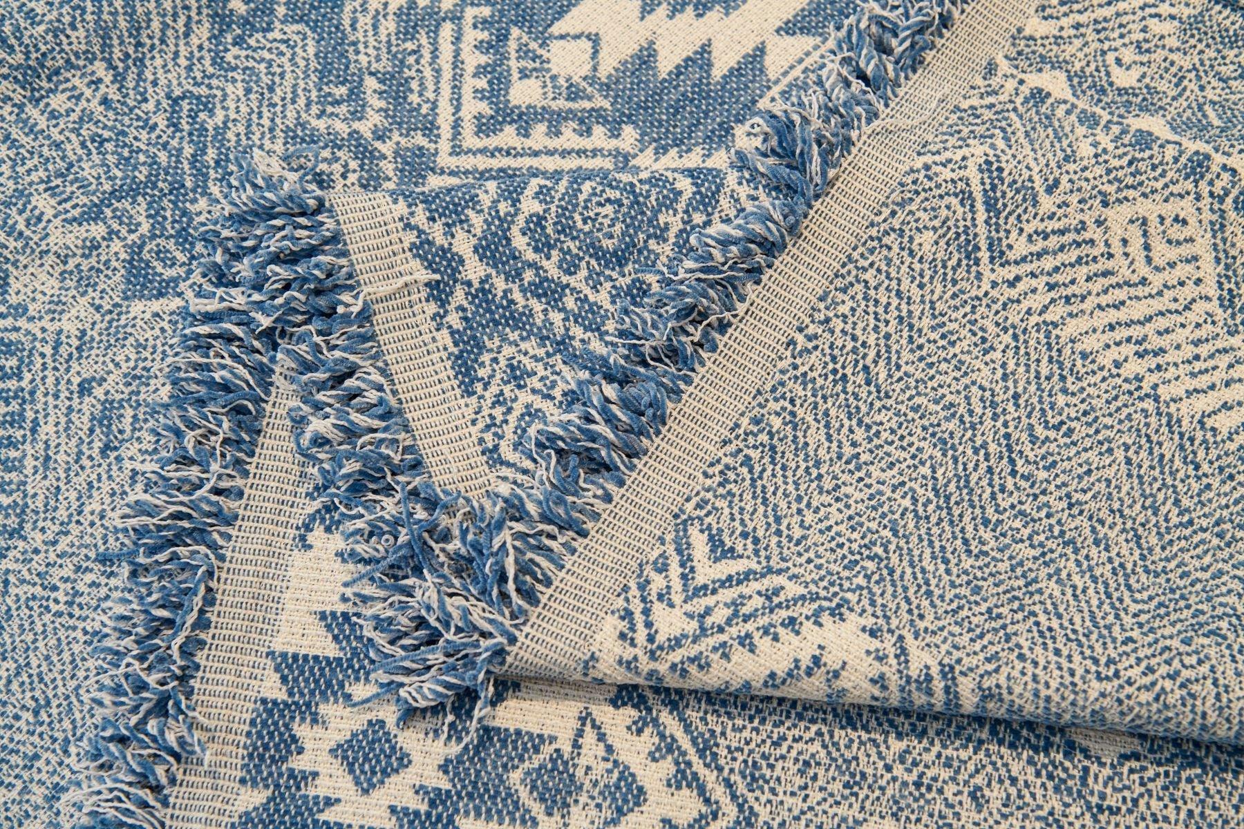 Sofa Throw - Melareve - Vintage Blue - Image 5