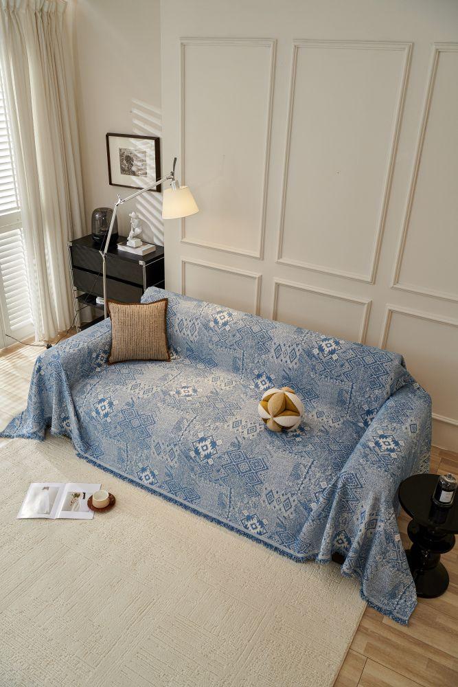 Sofa Throw - Melareve - Vintage Blue - Image 7