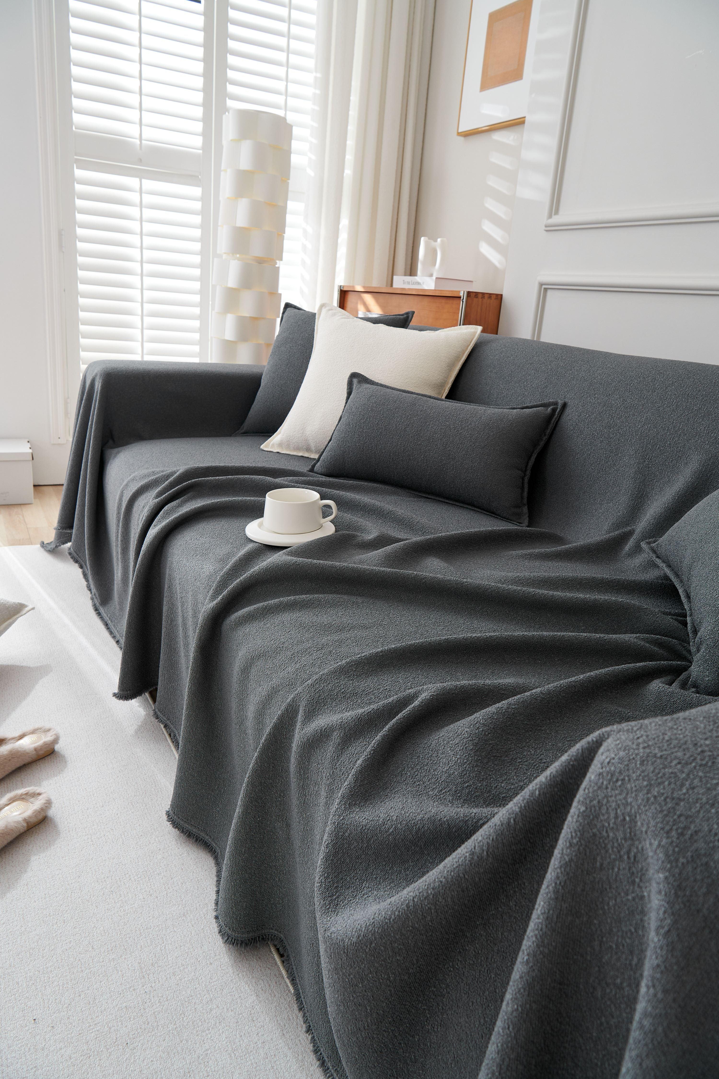 Sofa Throw - Mousoon - Dark Gray - Image 3