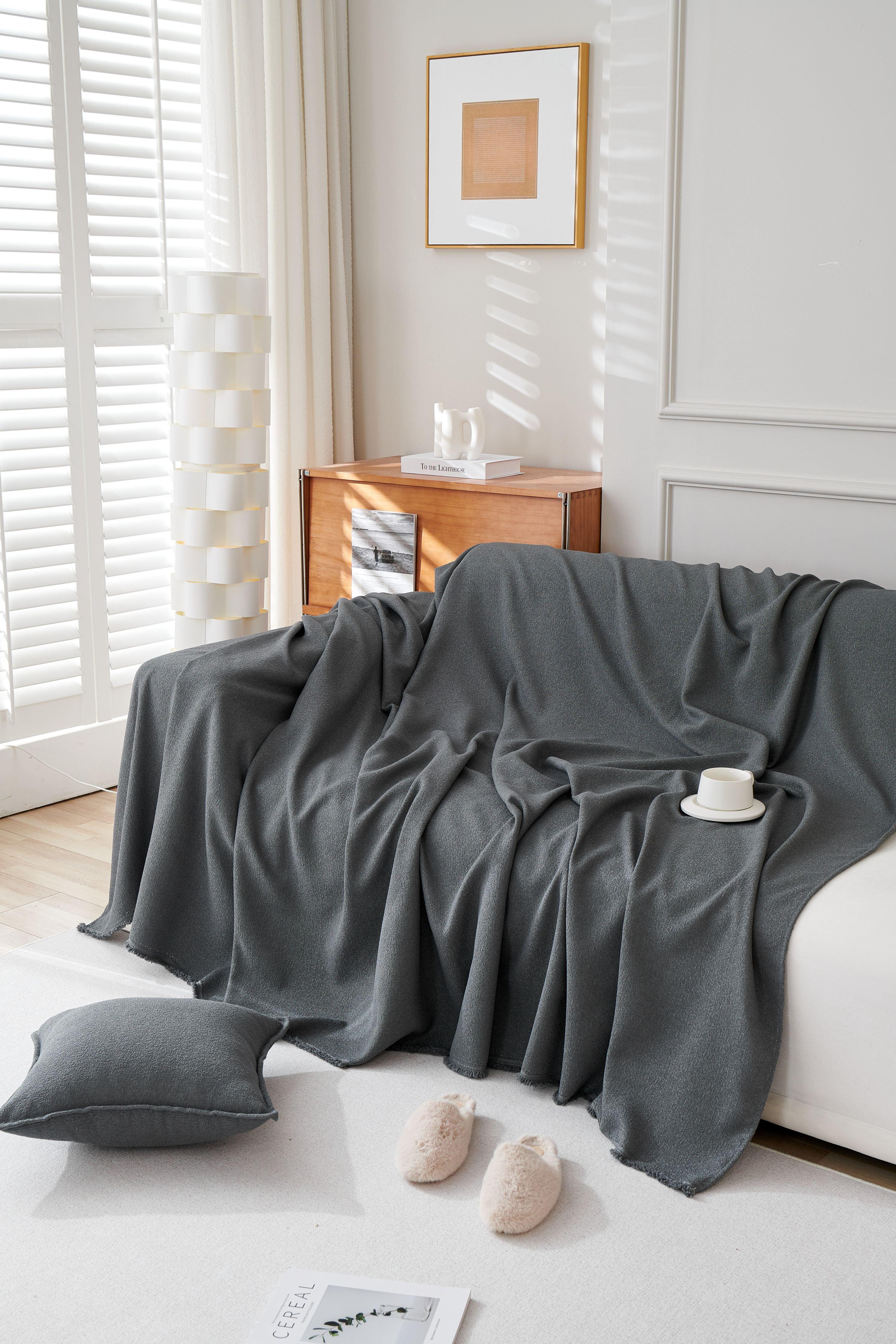 Sofa Throw - Mousoon - Dark Gray - Image 4