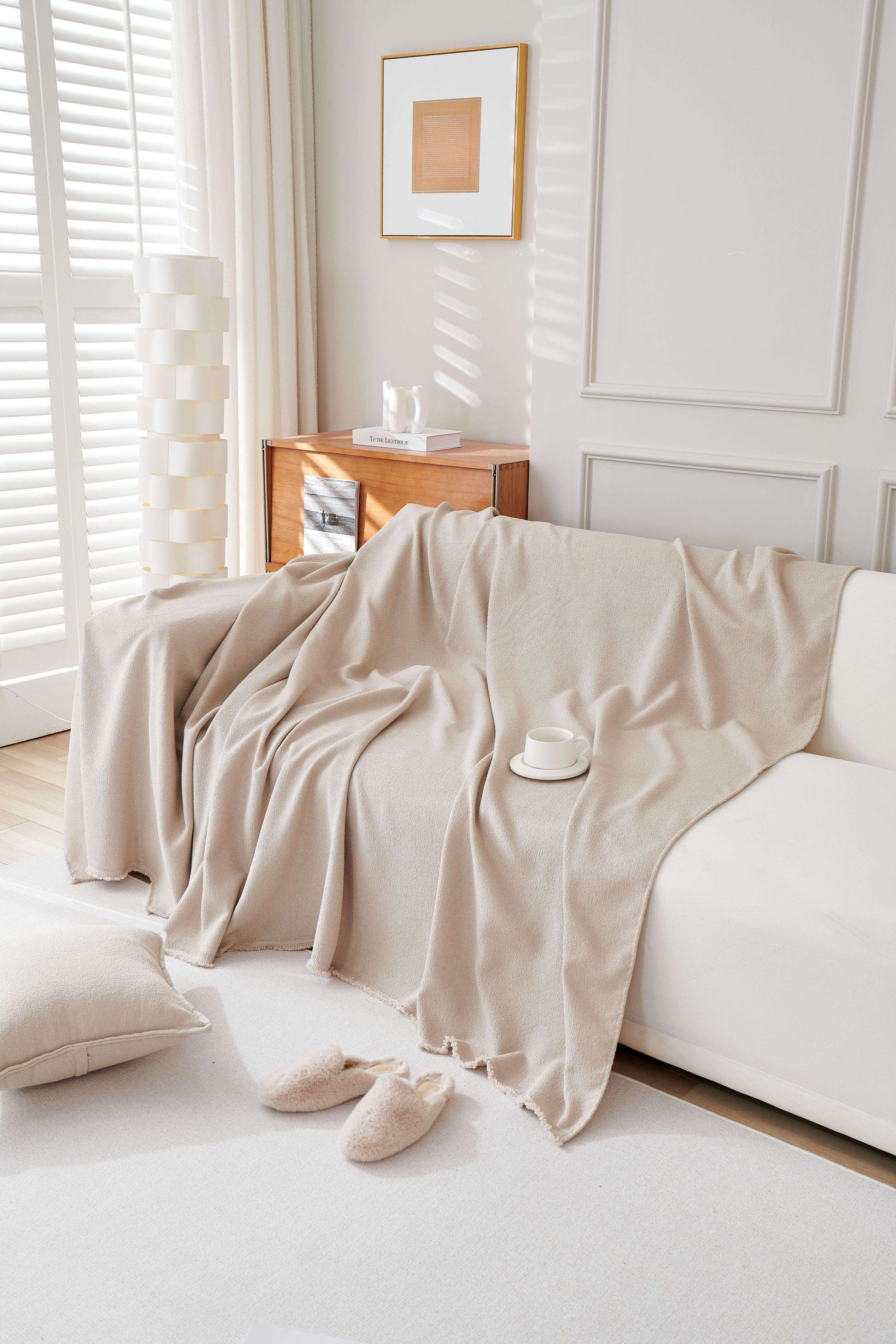 Sofa Throw - Mousoon - Milk Tea - Image 3