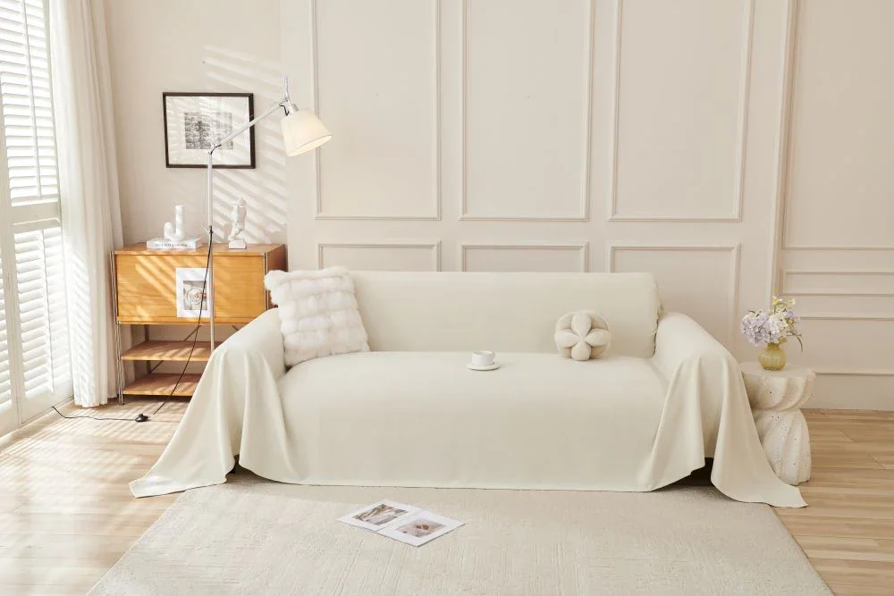 Sofa Throw - Norka - Eggshell