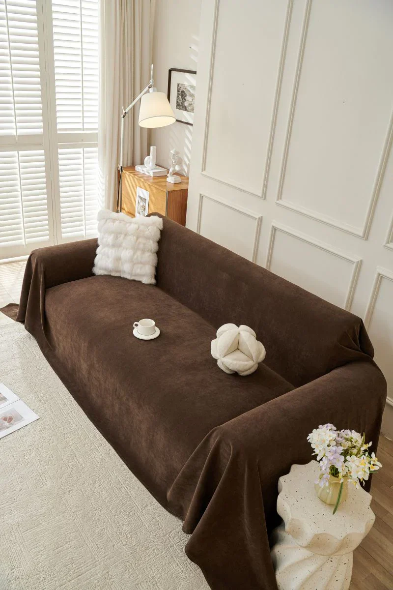 Sofa Throw - Norka - Espresso Brown - Image 2