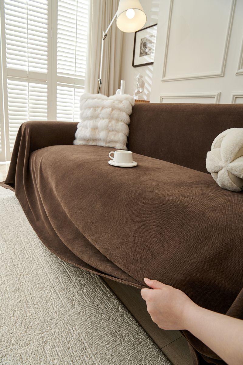Sofa Throw - Norka - Espresso Brown - Image 3