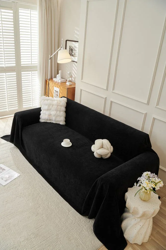 Sofa Throw - Norka - Midnight Black - Image 2
