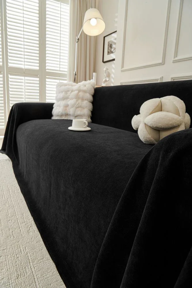 Sofa Throw - Norka - Midnight Black - Image 3