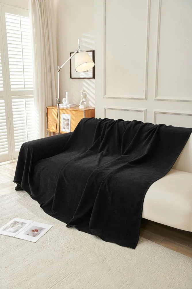 Sofa Throw - Norka - Midnight Black - Image 4