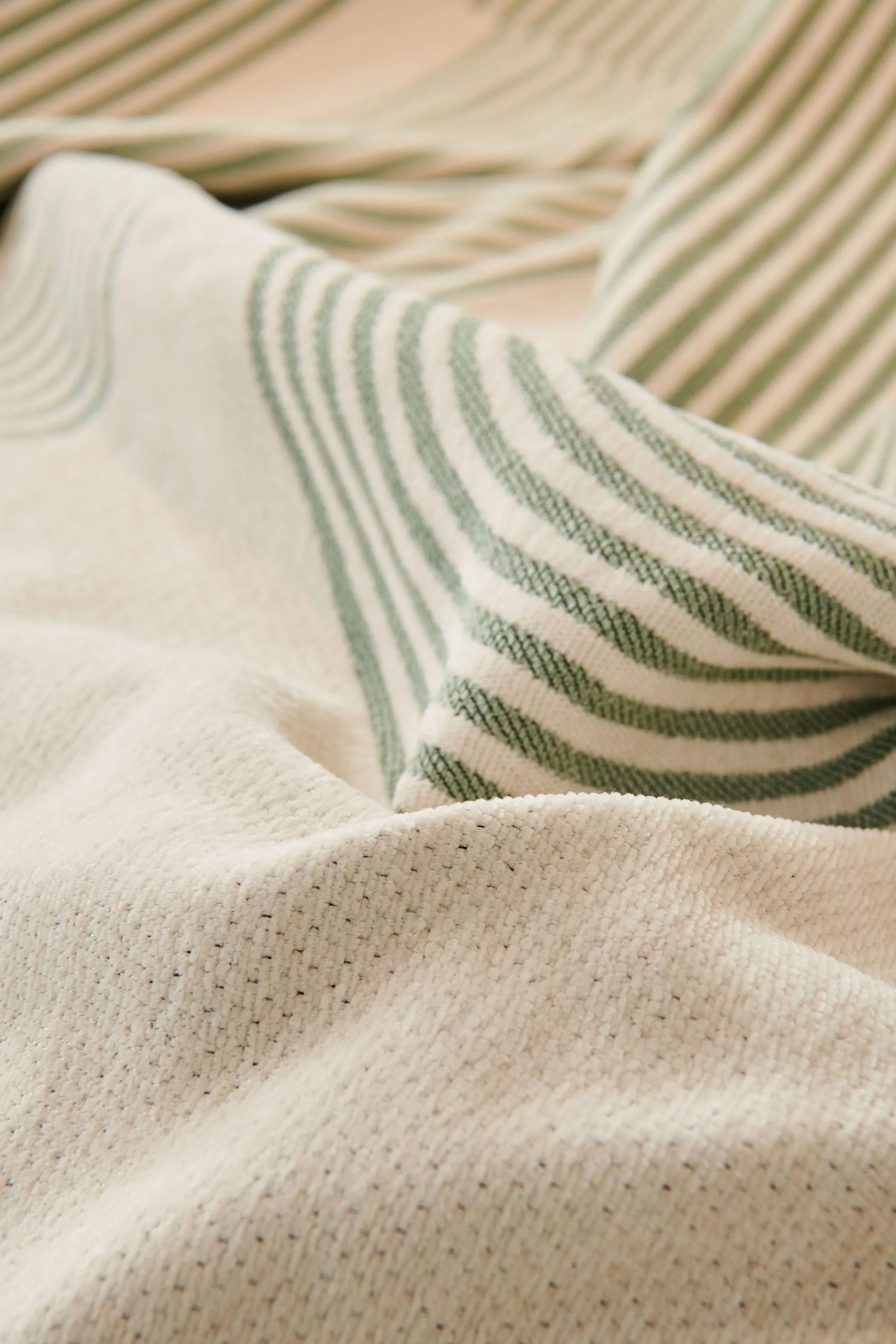 Sofa Throw - Pistachio Green - Soft Tassel Nordic Chenille - Image 4