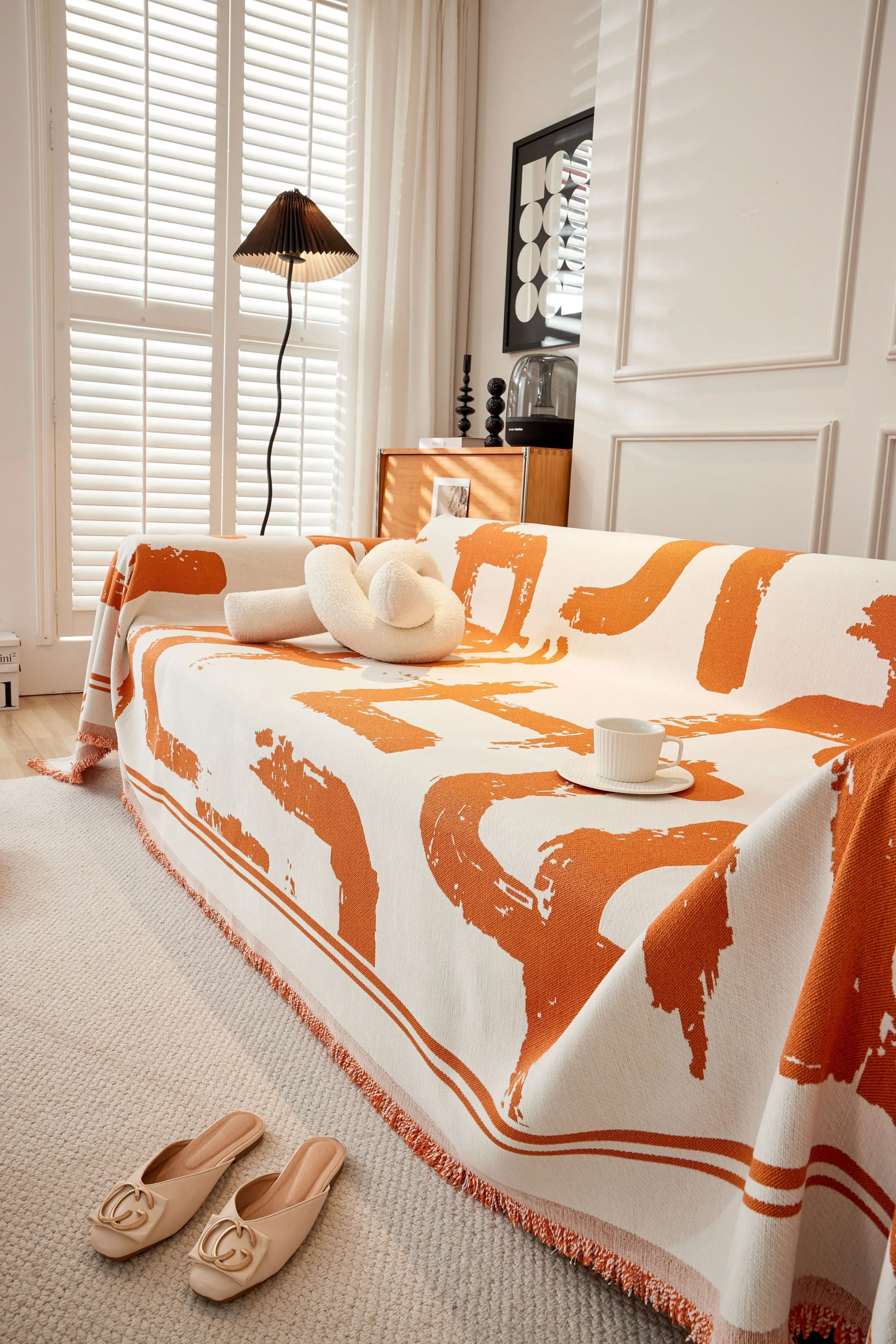 Sofa Throw - Skymoore - Orange - Image 3