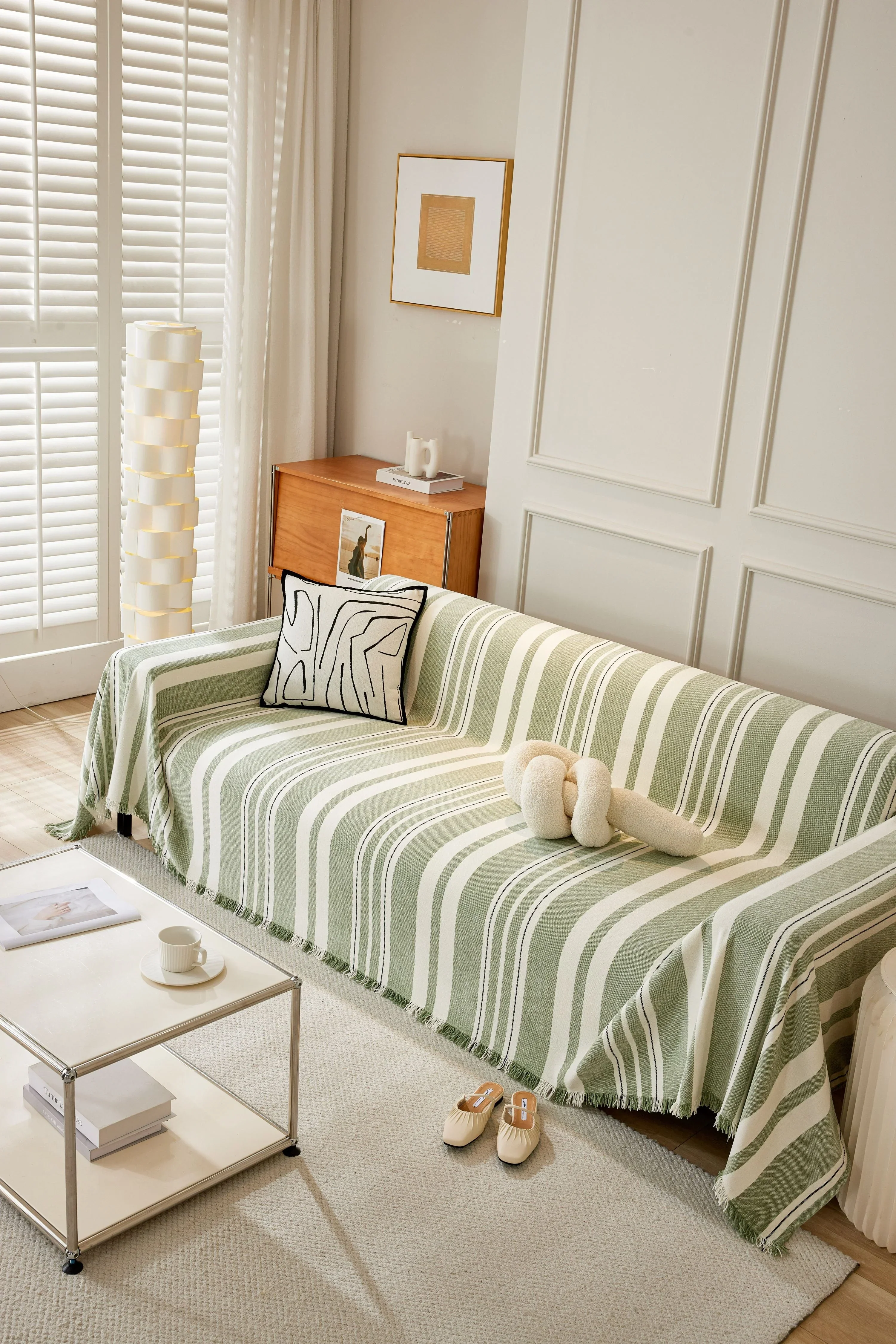 Sofa Throw - Striniara - Cross Green - Image 2