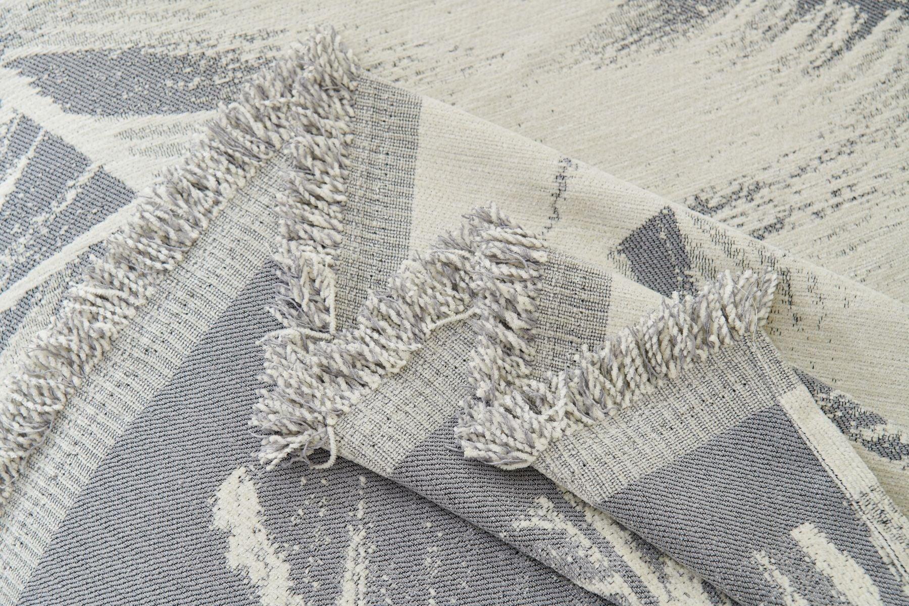 Sofa Throw - Yeluxe - Palm Gray - Image 5