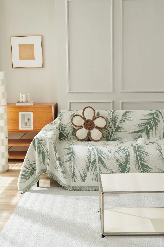 Sofa Throw - Yeluxe - Palm Sage - Image 4