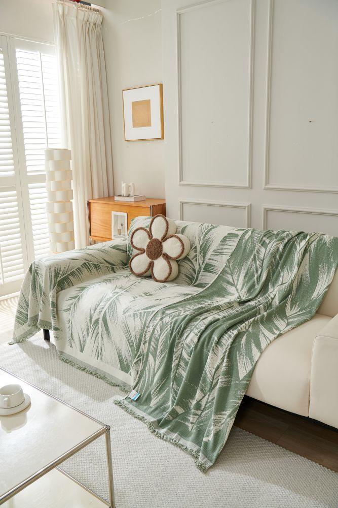 Sofa Throw - Yeluxe - Palm Sage - Image 5