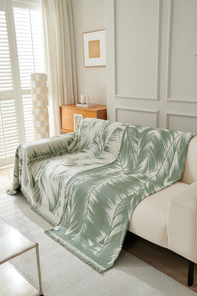 Sofa Throw - Yeluxe - Palm Sage - Image 6