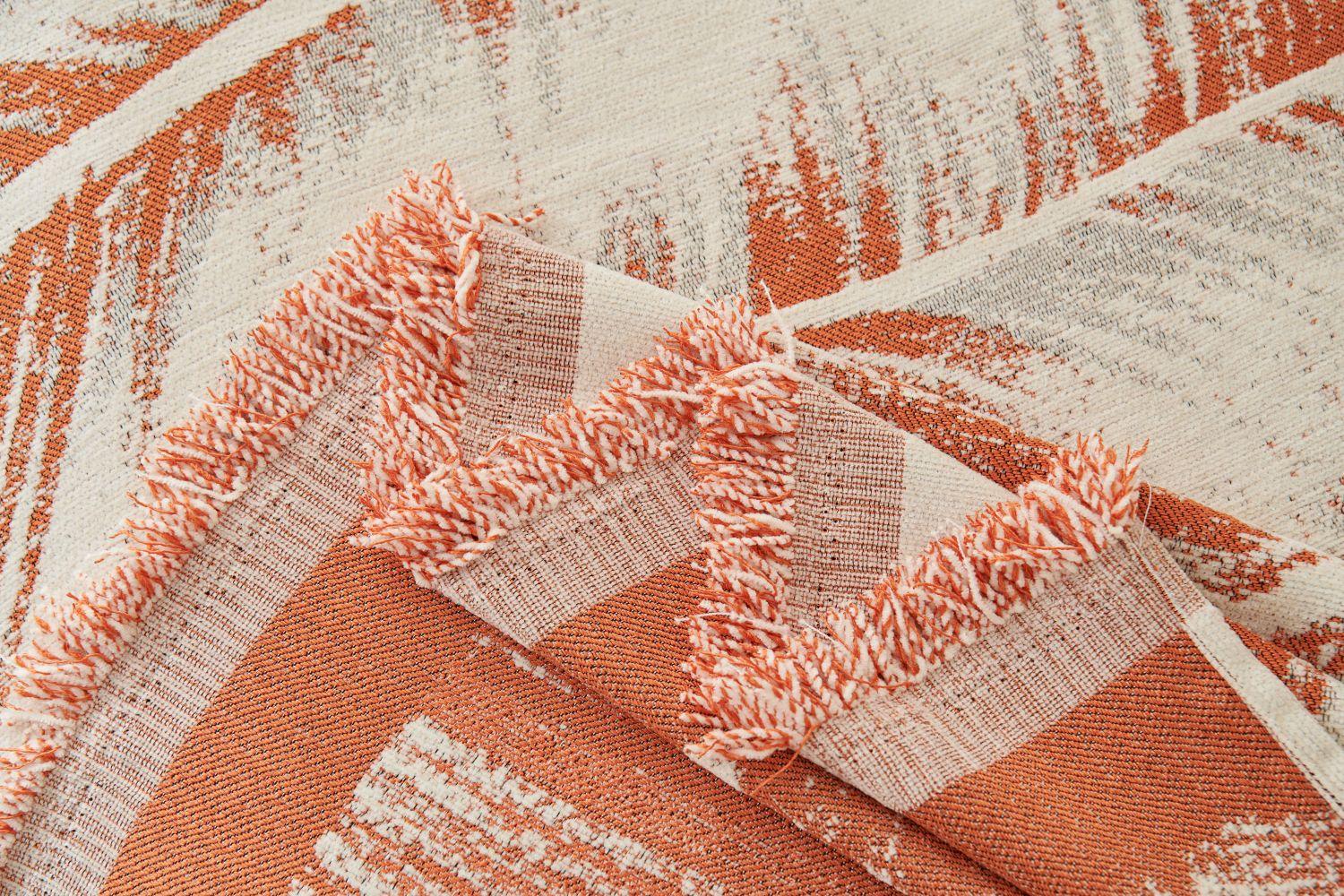 Sofa Throw - Yeluxe - Terracotta Palm - Image 7