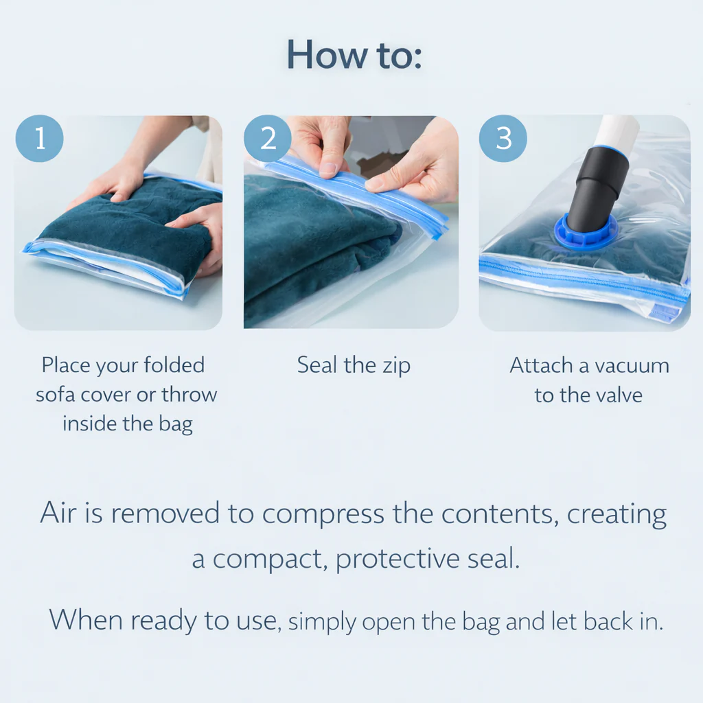 Vacuum Storage Bag - Transparent - Image 3